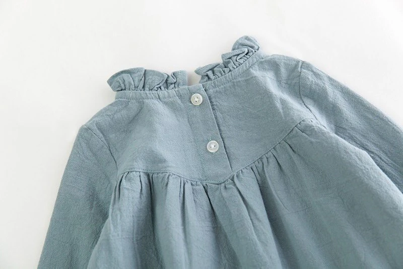 Linen Ruffle Dress