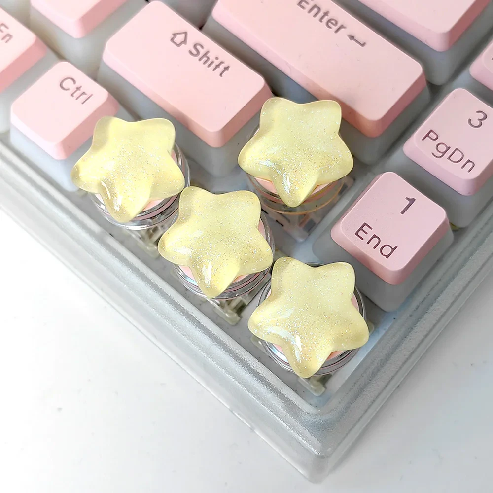 Yellow Star Keycaps