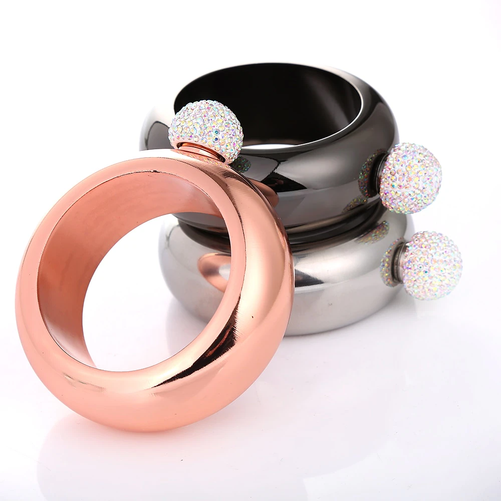 Sparkle Top Bangle Flask