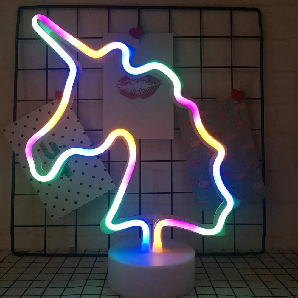 Rainbow Neon Unicorn