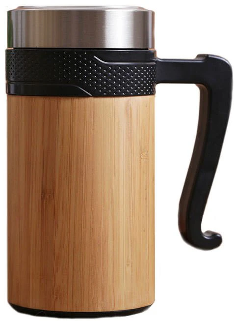 Bamboo & Stainless Steel Thermos