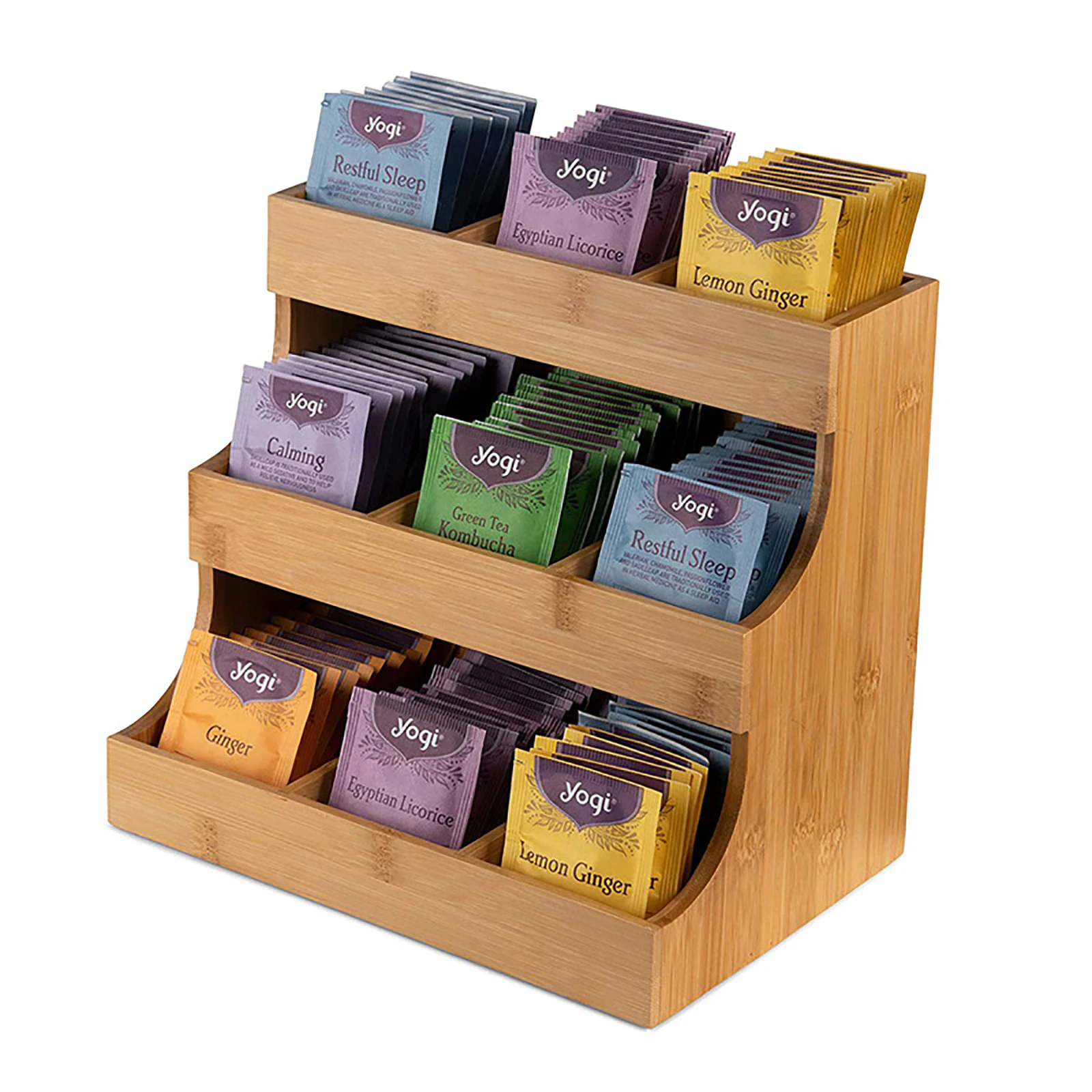 Bamboo Tea Bag Organizer