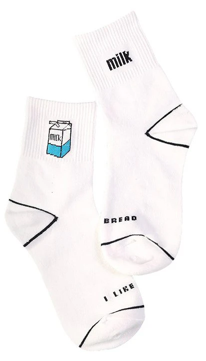 Womens Kawaii Milk Socks