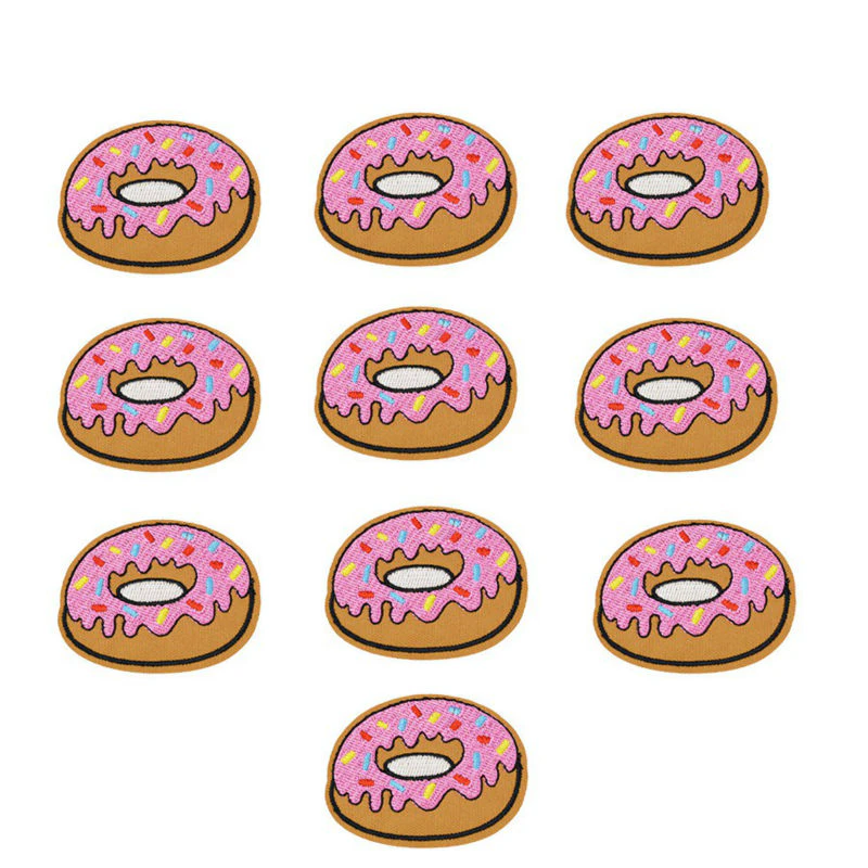 Embroidered Donut Patches