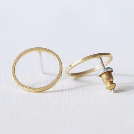 Gold Circle Studs