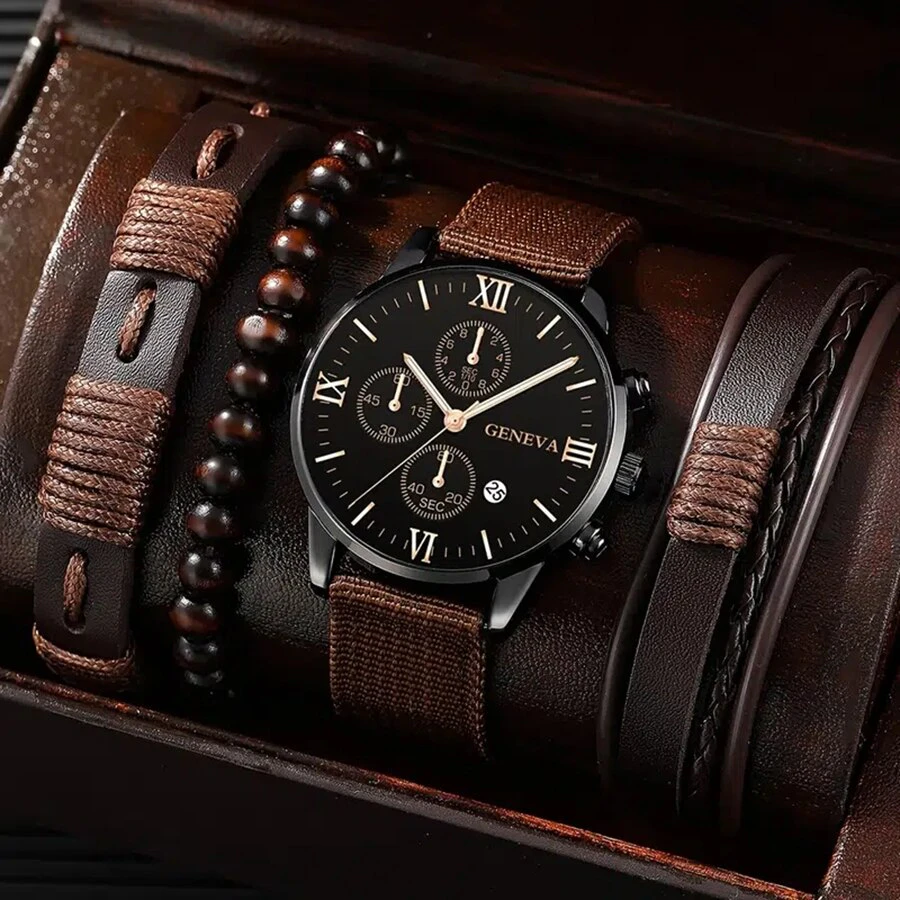 Watch & Bracelet Gift Set