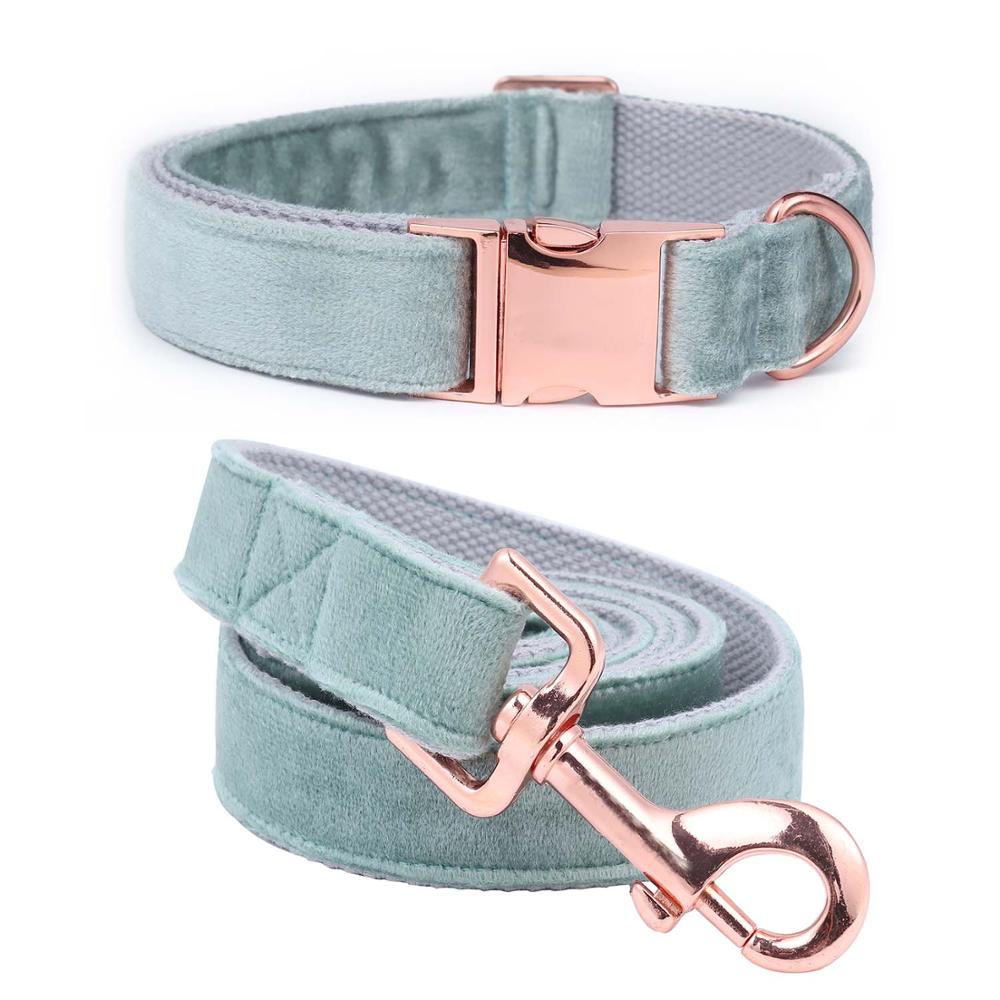 Velvet Dog Leash & Collar Set
