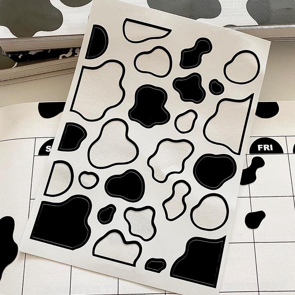 Cow print stickers