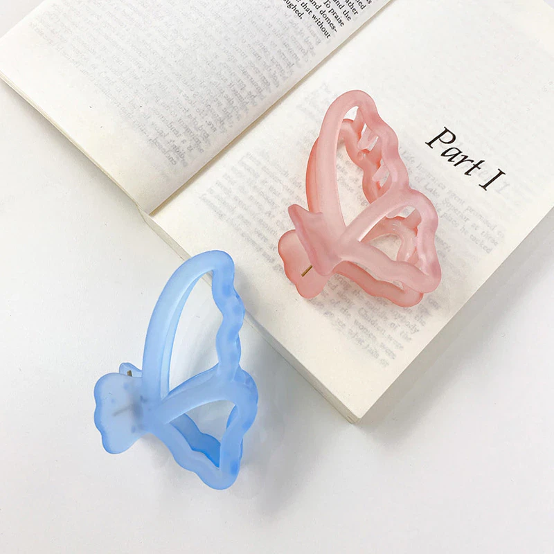 Transparent Butterfly Hair Claw