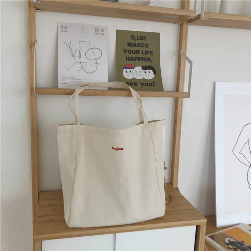 Bonjour Canvas Tote