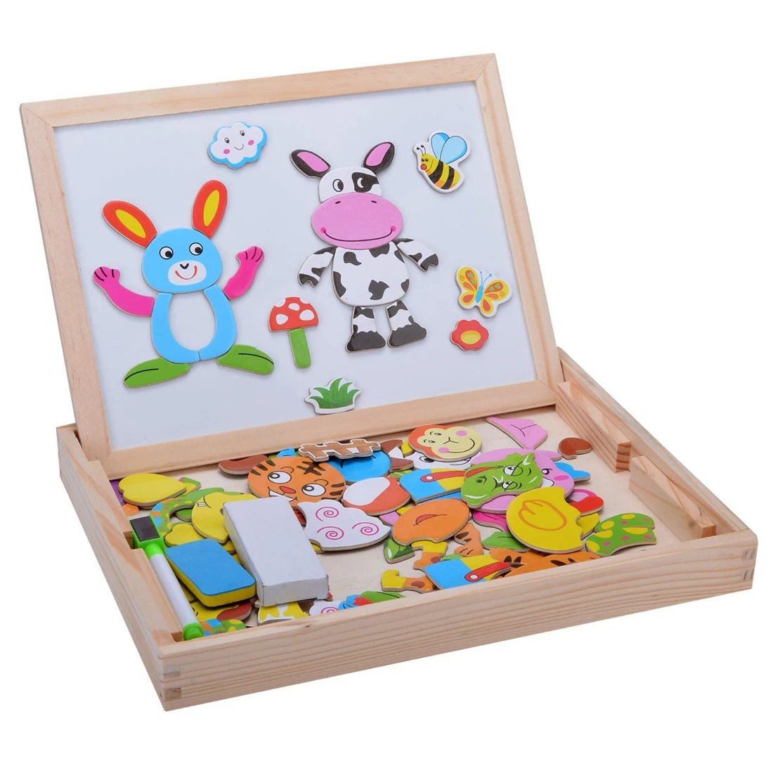 Wooden puzzle board