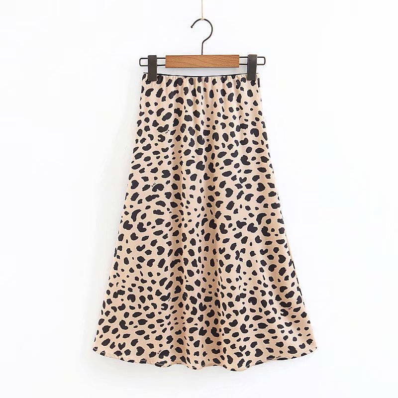 Leopard Print High Waisted Skirt