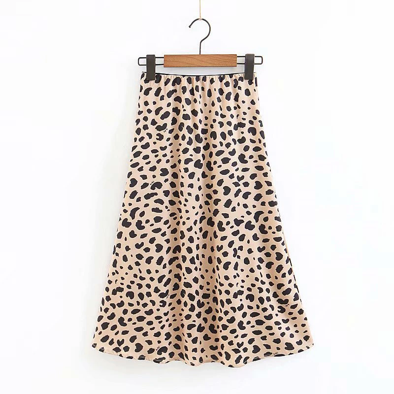 Leopard Print High Waisted Skirt