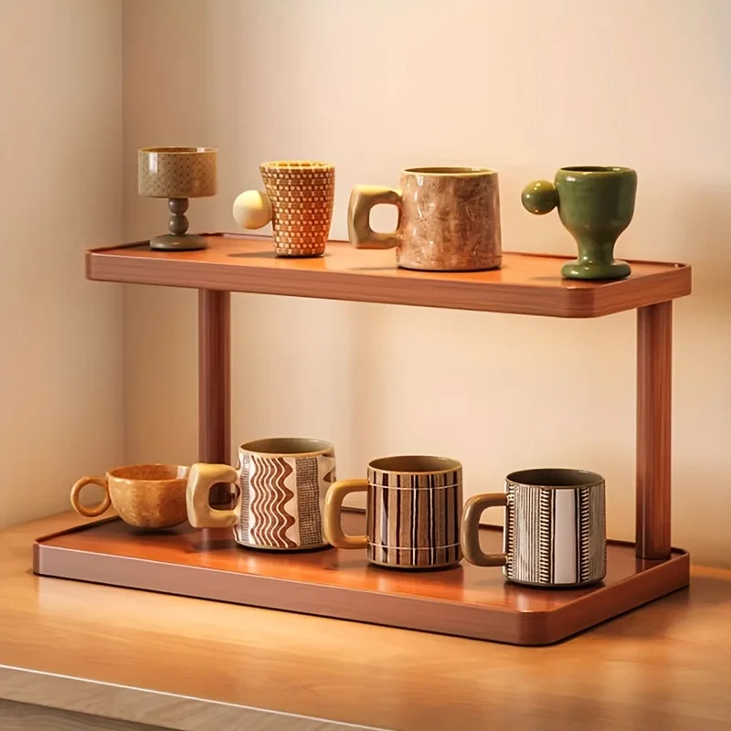 Bamboo Tiered Shelf