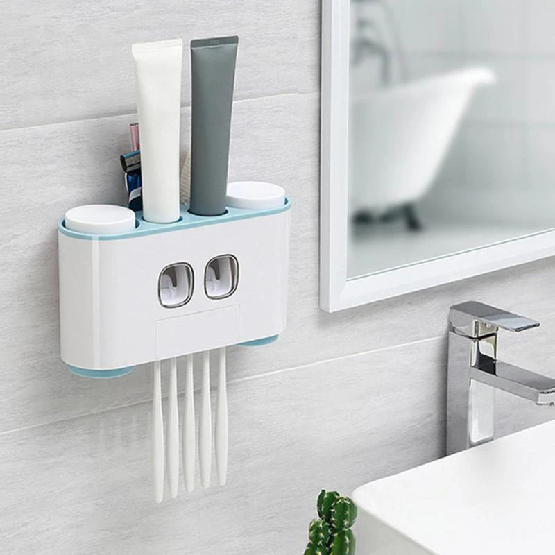 Toothpaste Dispenser Bathroom Organizer
