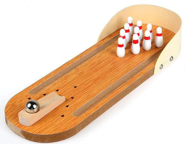 Wooden Desktop Bowling