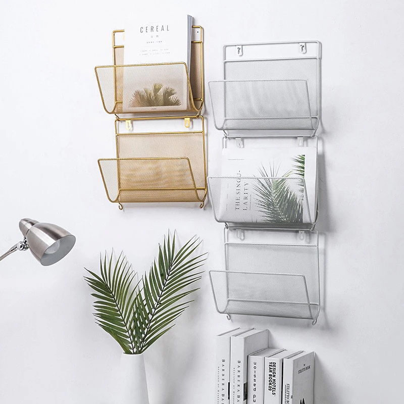 Wire Mesh Wall Storage Shelf