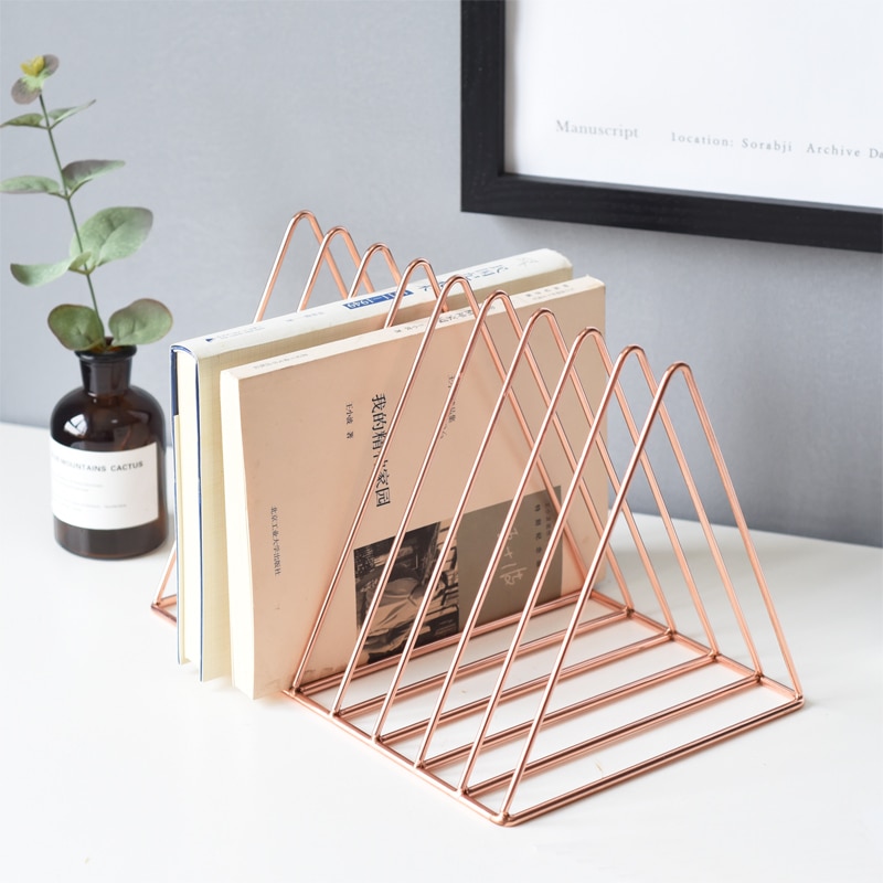 Rose Gold Magazine Rack