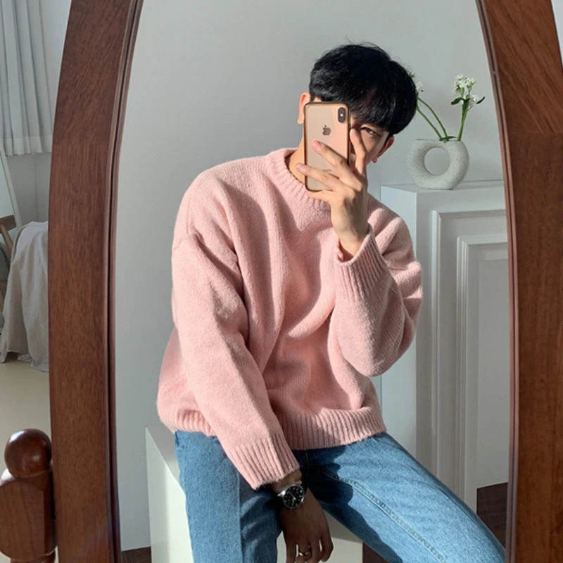 Mens Loose Knit Sweater