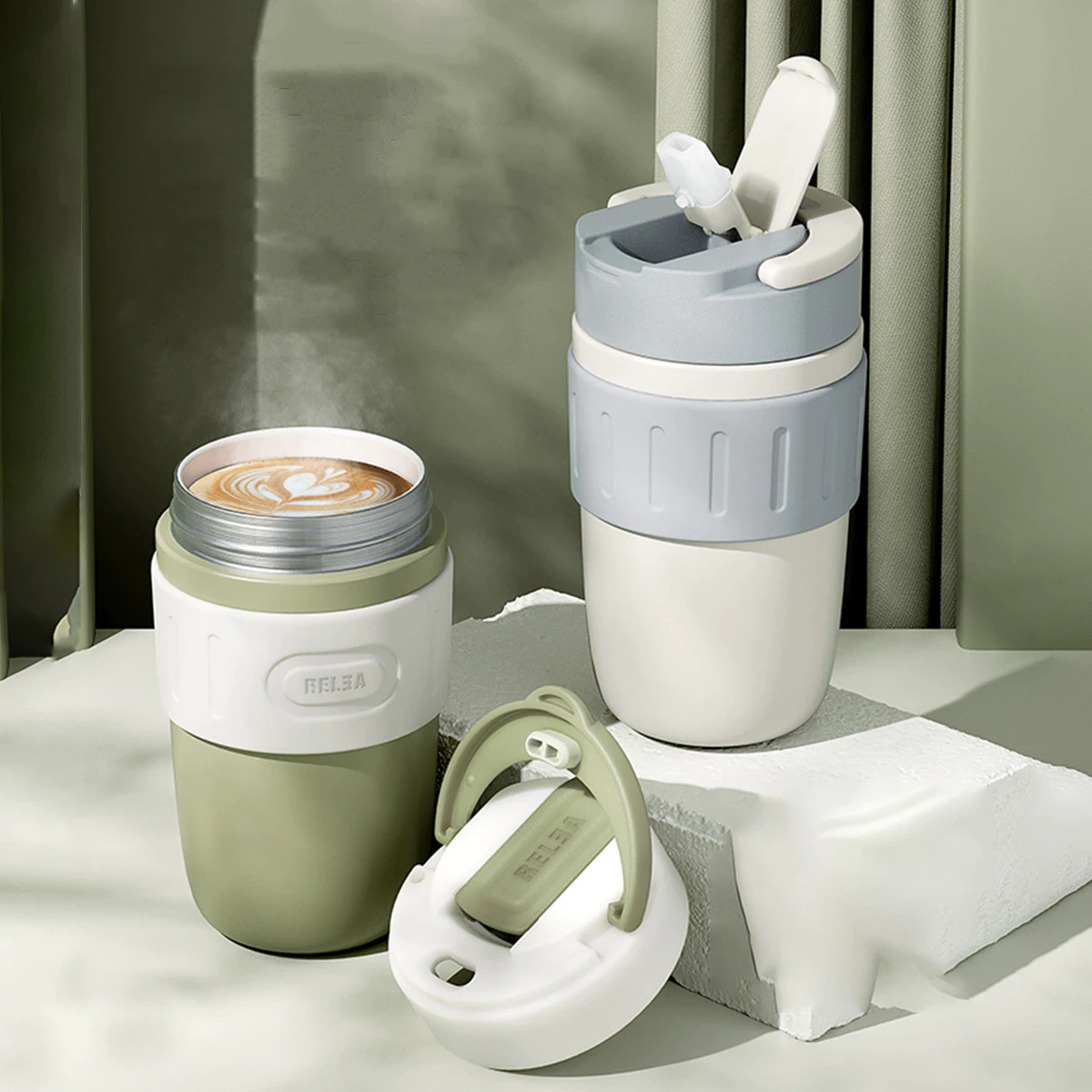 Colour Block Travel Mug