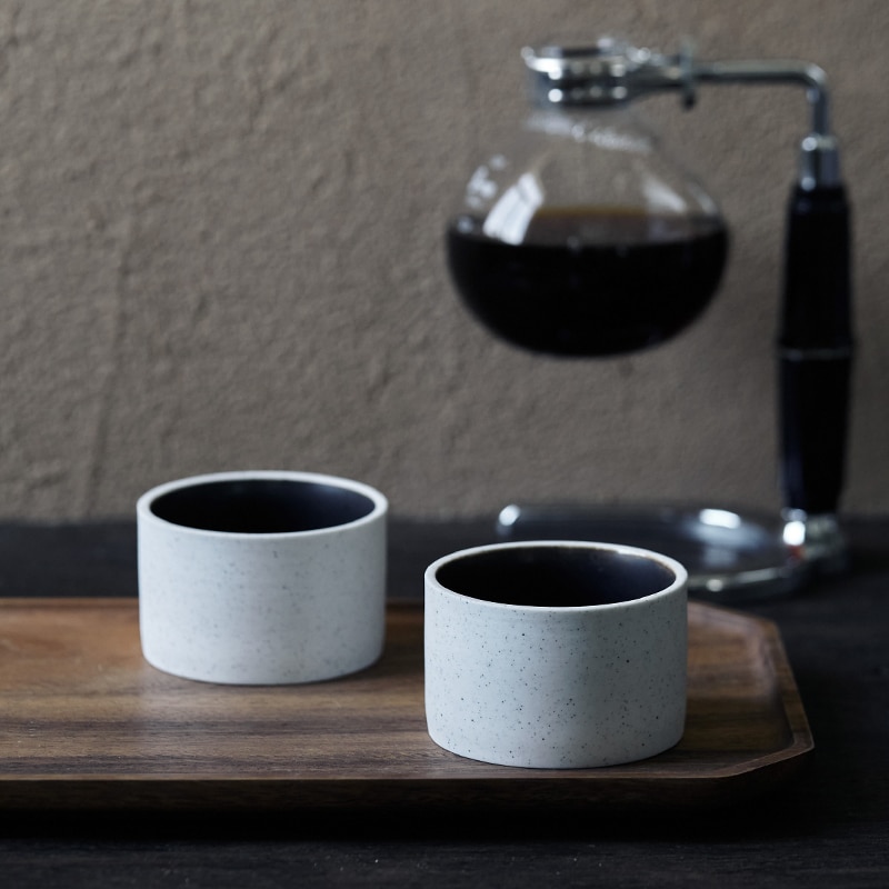 Minimalist Stackable Ceramic Coffee Cups