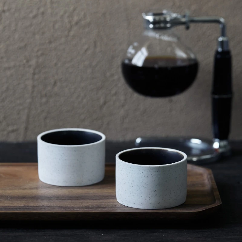 Minimalist Stackable Ceramic Coffee Cups