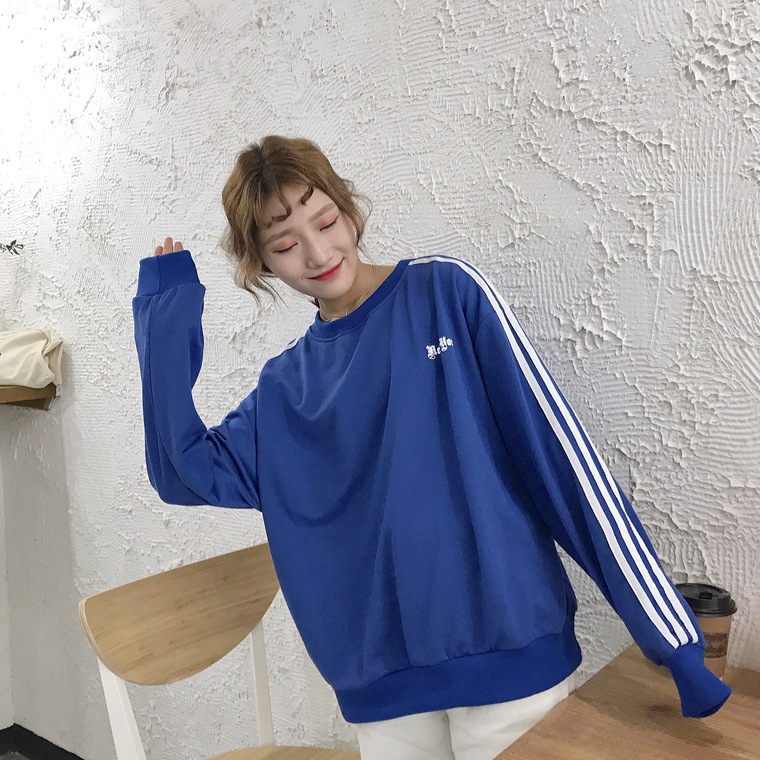 Loose Stripe Sleeve New York Sweater