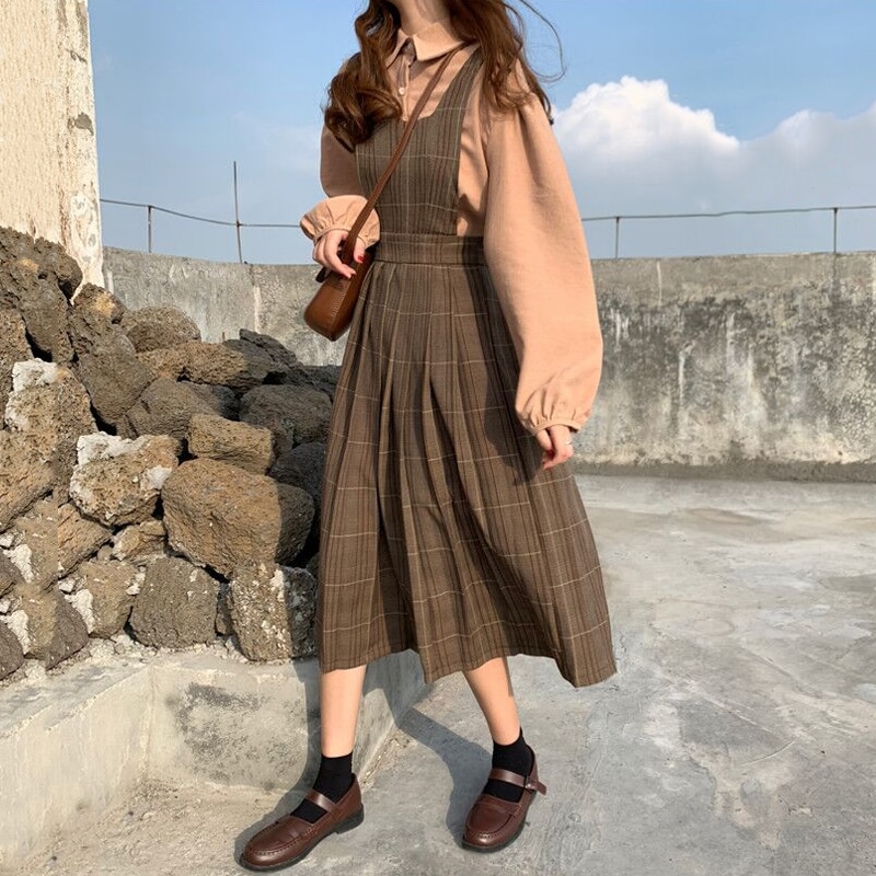 Preppy Pinafore Dress