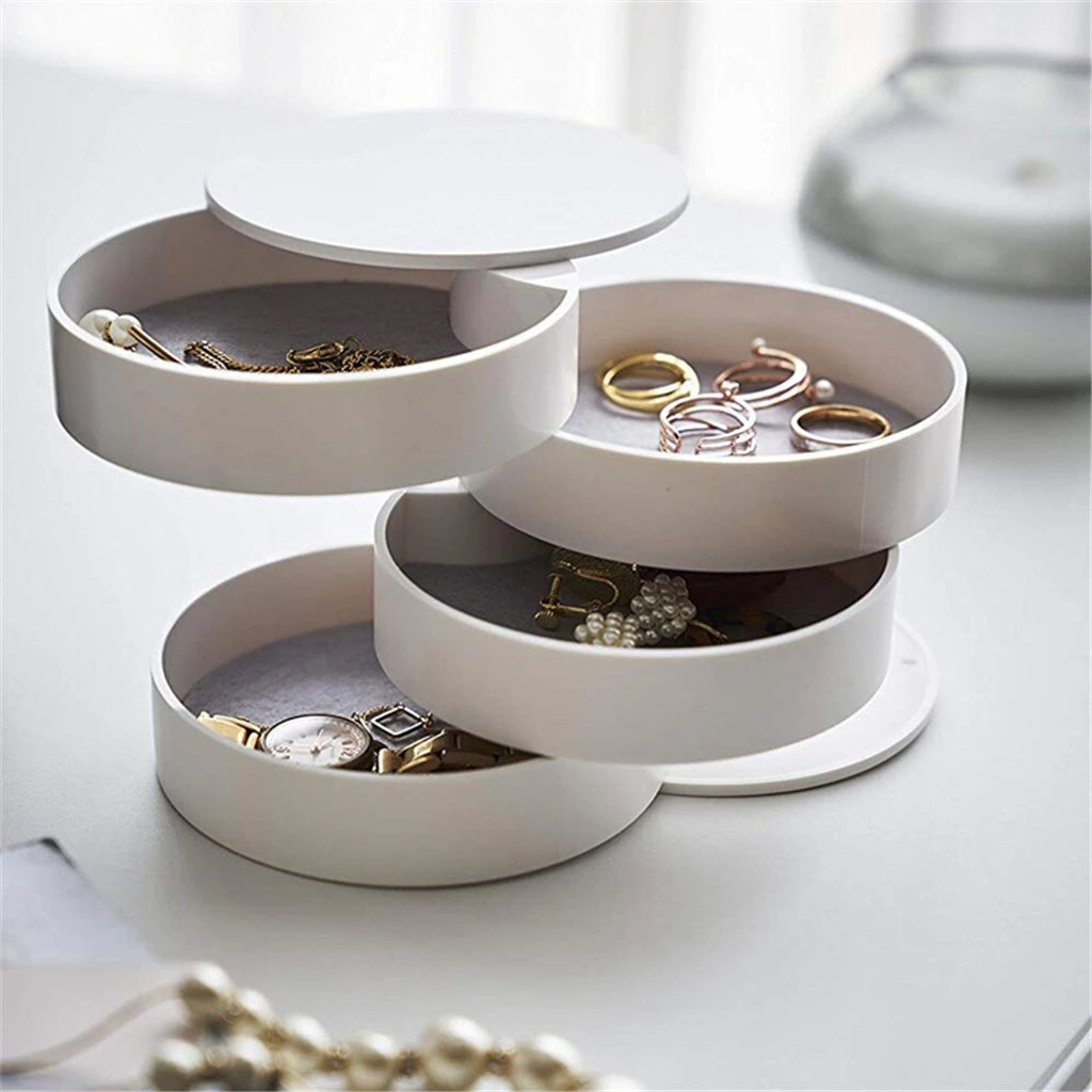 4-layer Rotatable Jewelry Storage Box