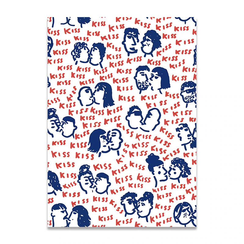 Abstract Faces Print