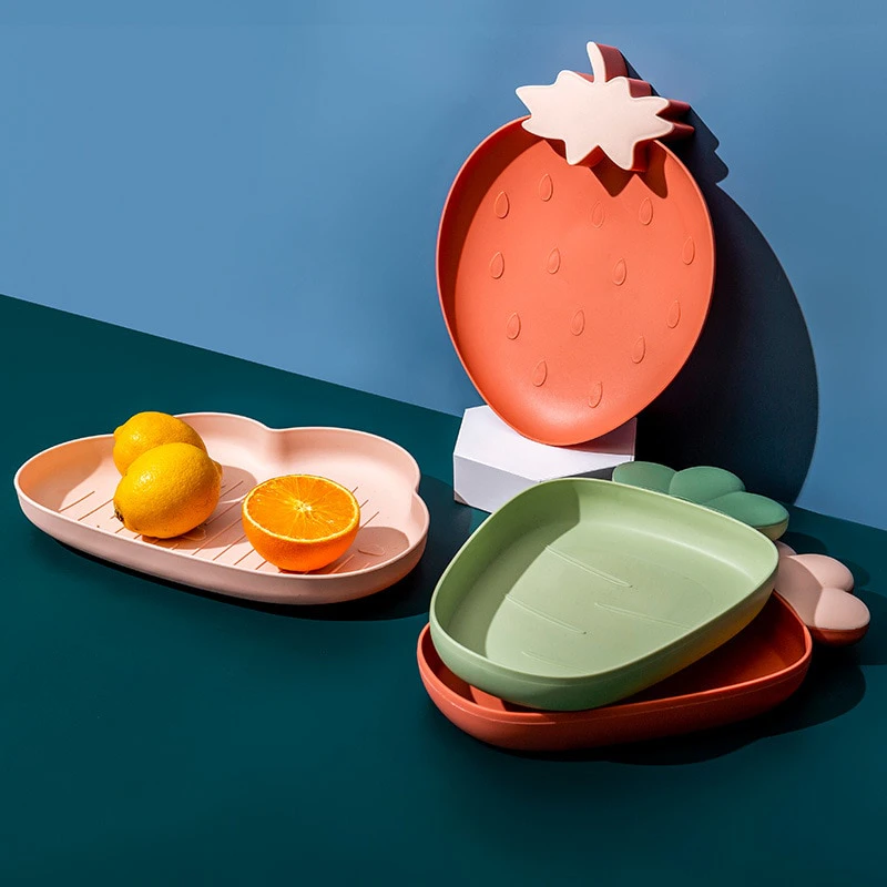 Kids Plastic Cartoon Plates