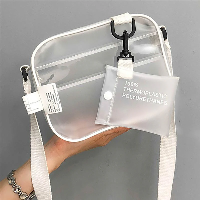 Transparent PVC Crossbody Bag