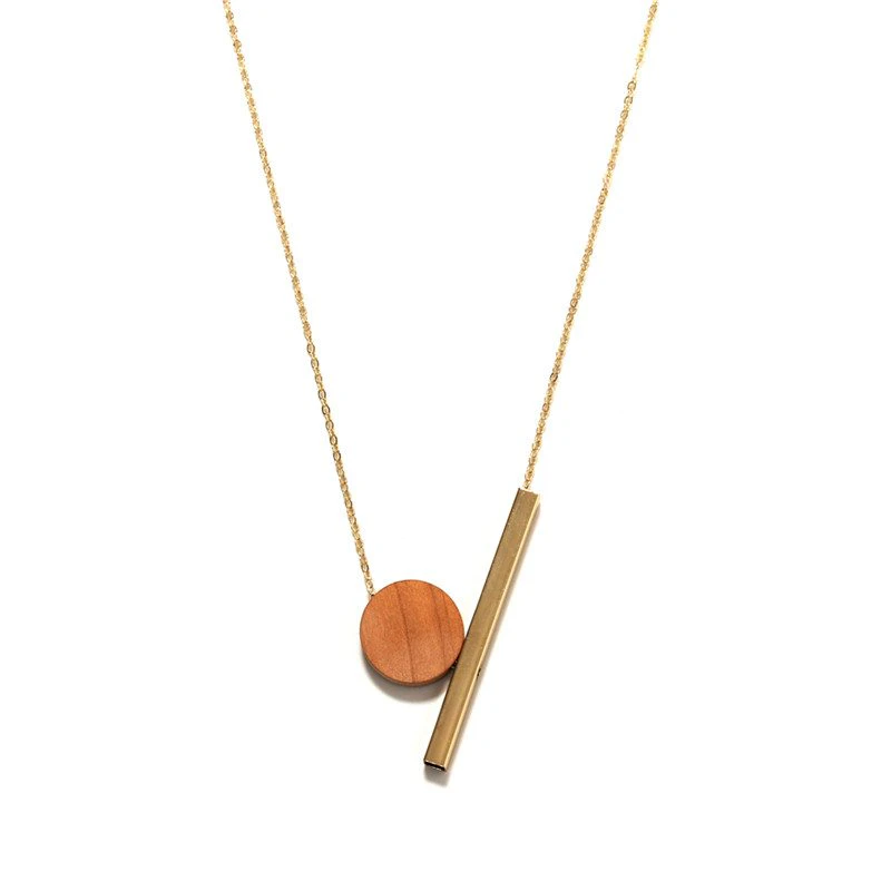 Wooden Pendant Combo Necklace