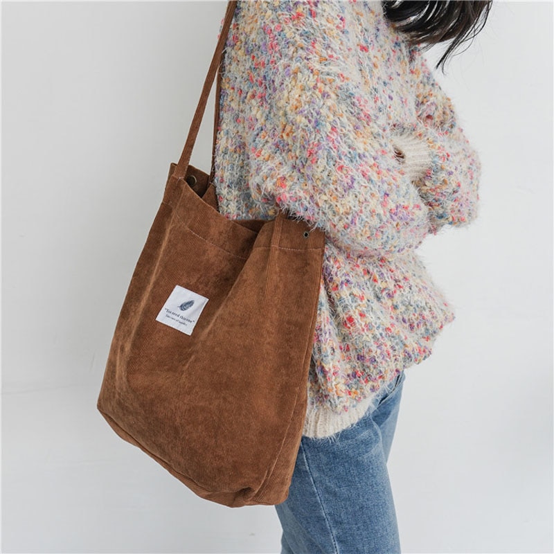Corduroy Shoulder Bag