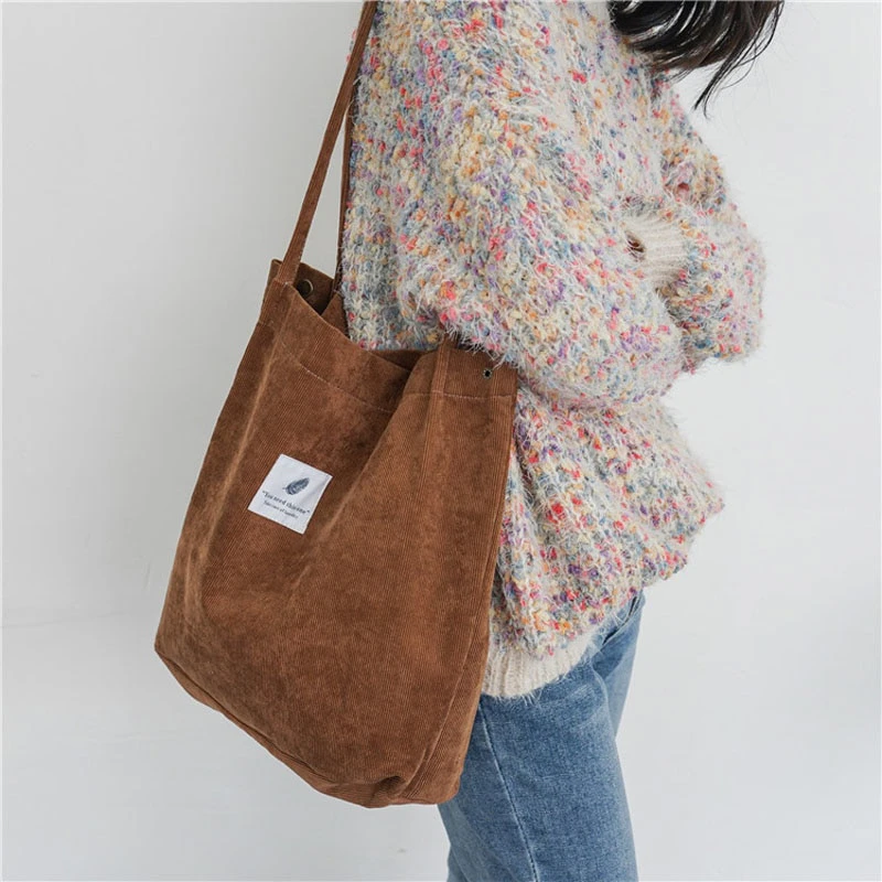 Corduroy Shoulder Bag