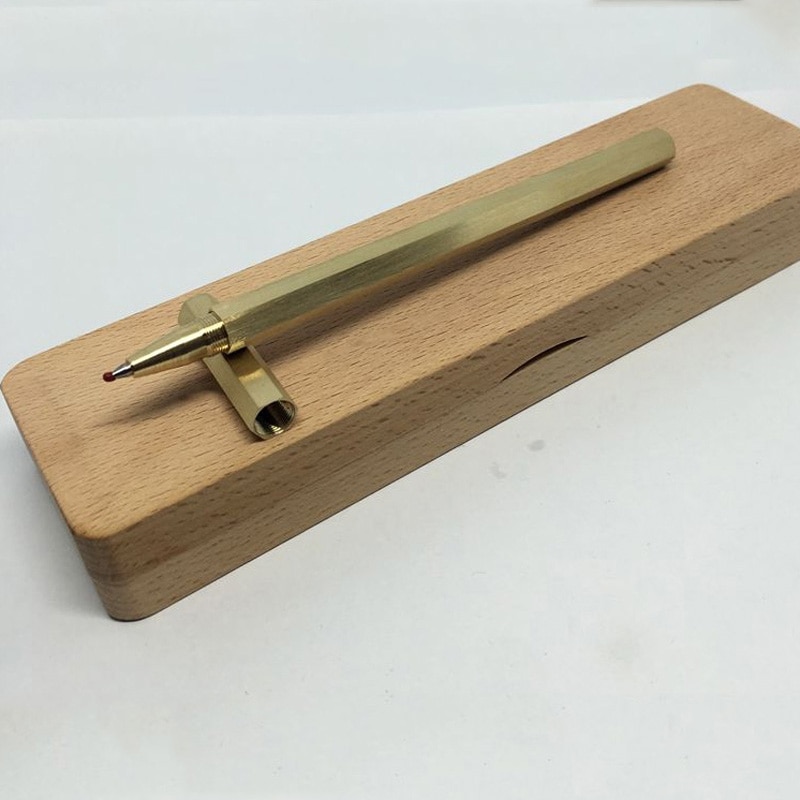 Handmade Brass Hex Pen