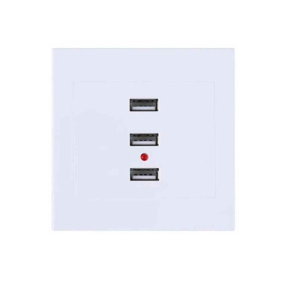 3 Port USB Wall Plate