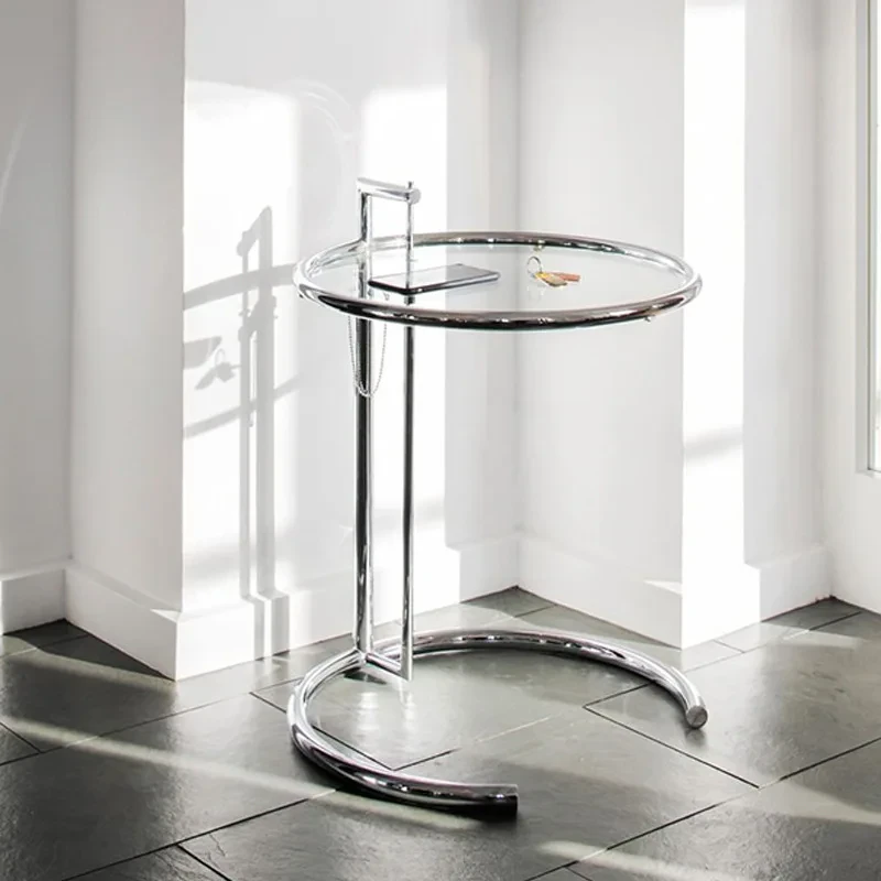 Clear Round Side Table