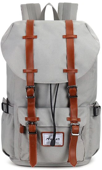 Leather Canvas Outdoor Backpack