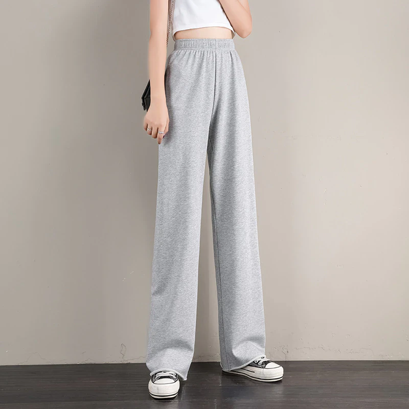 Straight Leg Cotton Sweatpants