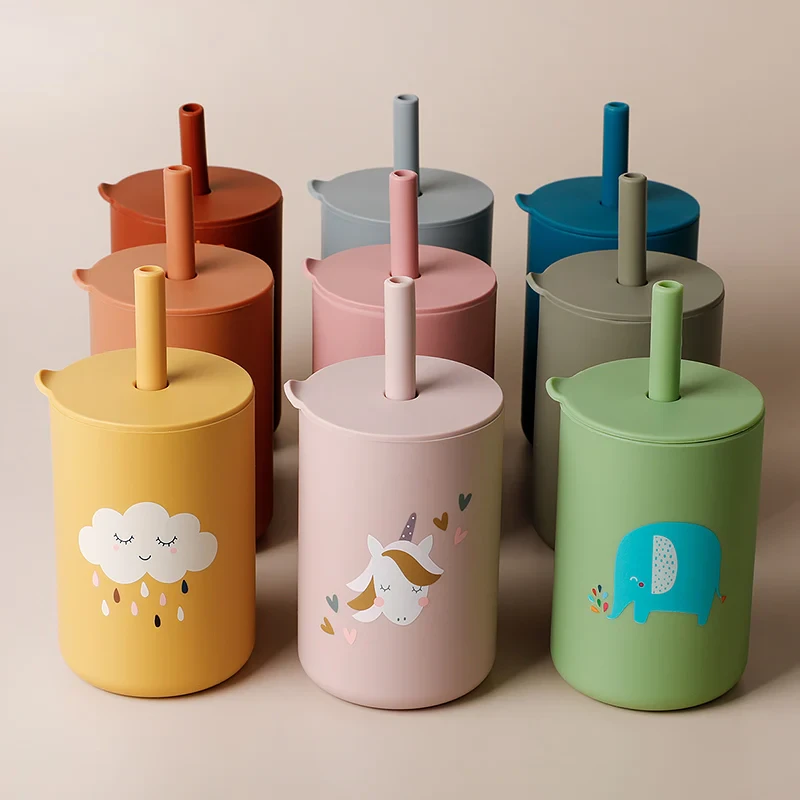 Silicone Toddler Straw Cup