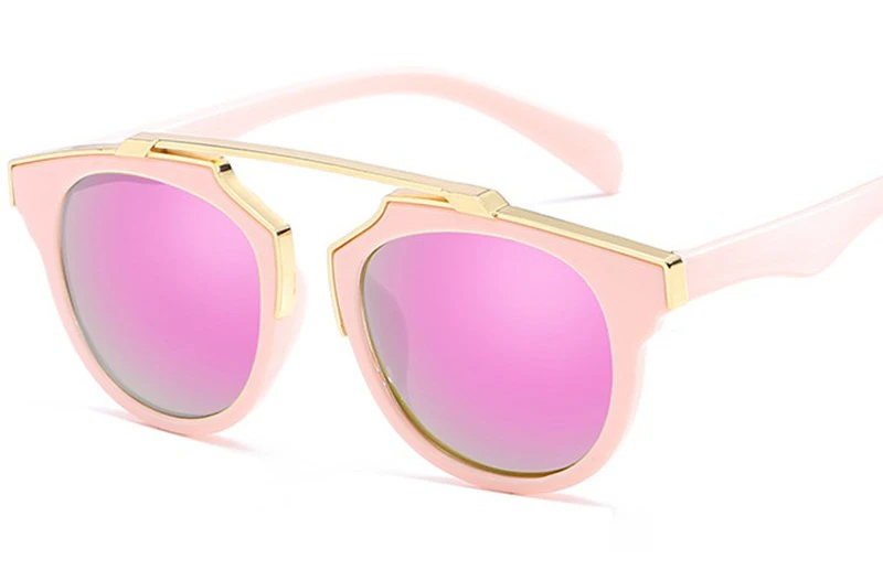 Kids Pink & Gold Sunglasses