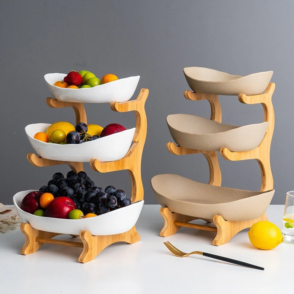 Ceramic Fruit Bowl Stack