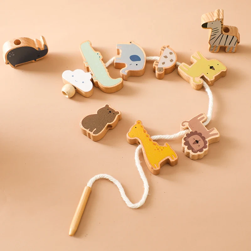Montessori Animal Threading Toy