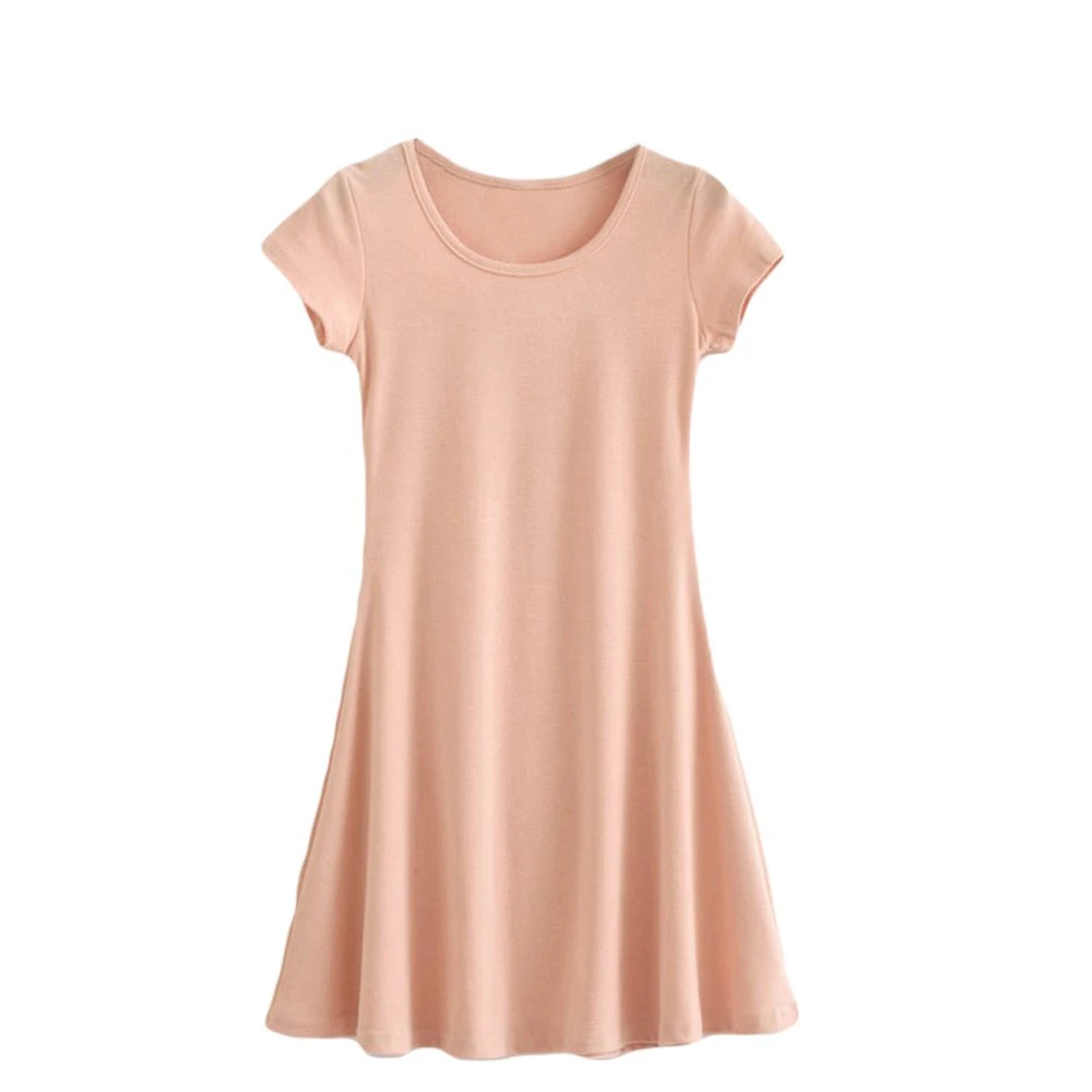 Summer Candy Color Mini Dress