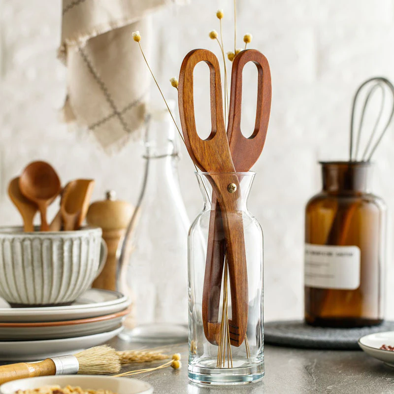 Wooden Scissor Tongs