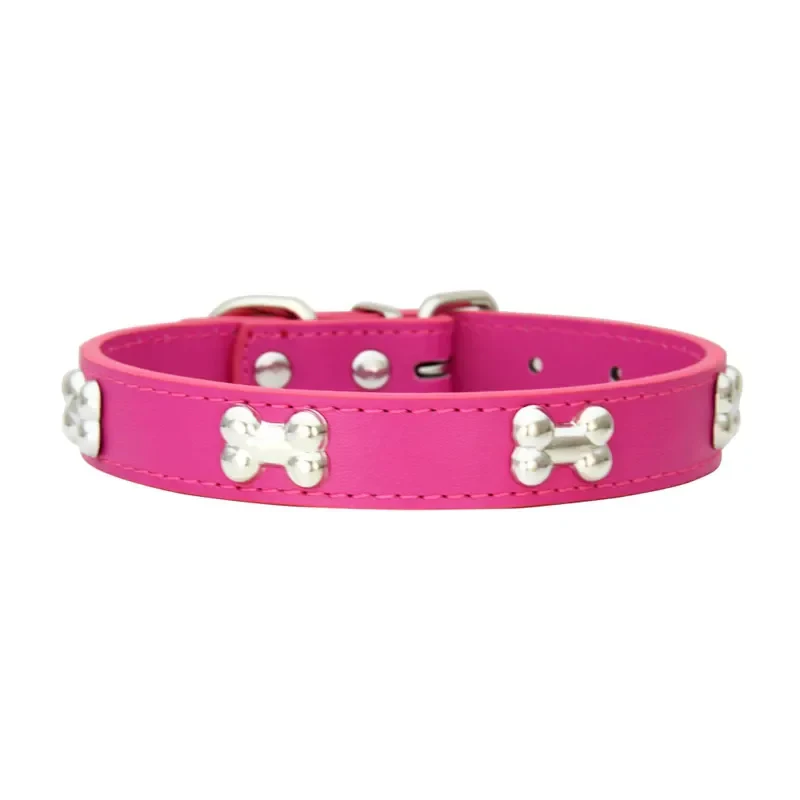 Bone Studded Dog Collar