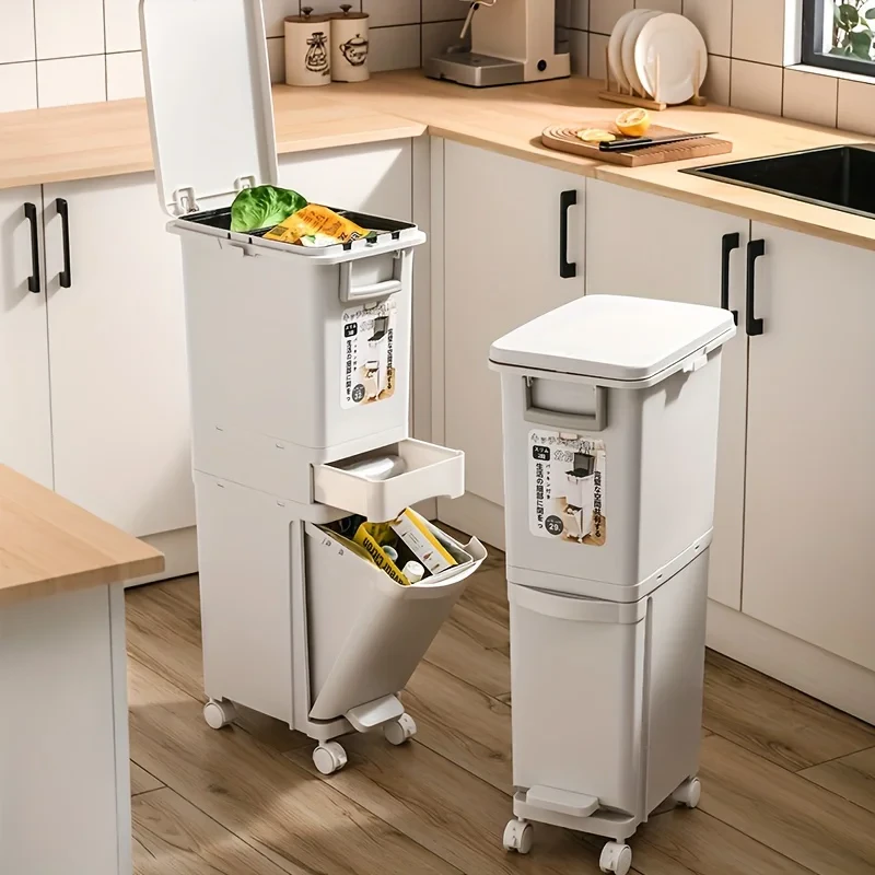 Dual Section Waste Bin