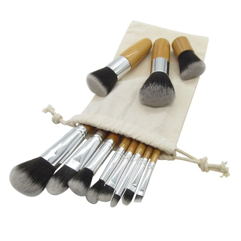 Natural Bamboo Makeup Brush Set