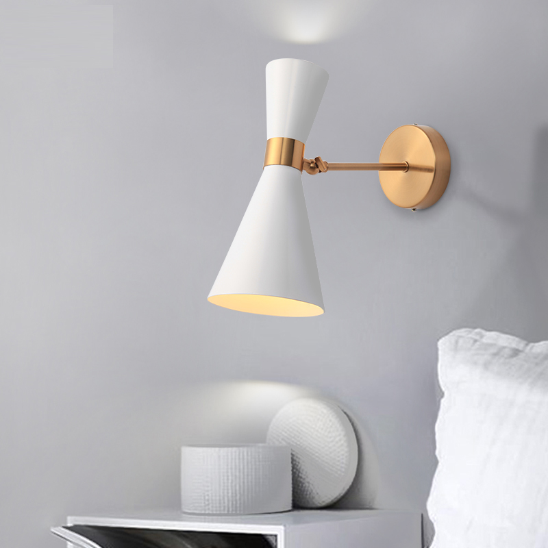 Simple Hourglass Gold Wall Light